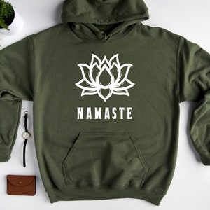 Namaste Hoodie Sweatshirt, Workout Hoodie, Funny Yoga Hoodie, Meditation Hoodie, Yoga Shirt Gifts, Yoga Gift, Trending Now, Gift for Her
