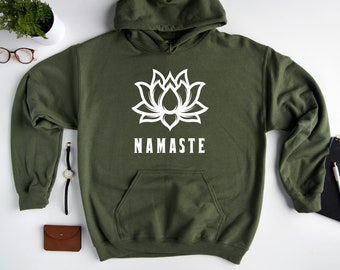 Namaste Hoodie Sweatshirt, Workout Hoodie, Funny Yoga Hoodie, Meditation Hoodie, Yoga Shirt Gifts, Yoga Gift, Trending Now, Gift for Her