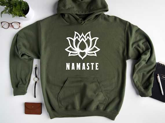 Namaste Hoodie Sweatshirt, Workout Hoodie, Funny Yoga Hoodie