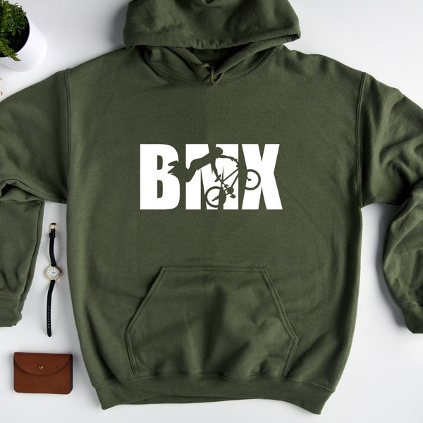 BMX Sweatshirt,  BMX Hoodie,  Gift For Bicycle Lover, BMX Sweater, Bicycle Lover, Cyclist Hoodie, Bike Rider Sweatshirt