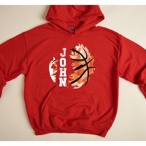 Personalized Basketball Hoodie: Custom Name, Varsity Style image 6