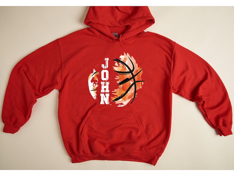 Personalized Basketball Hoodie: Custom Name, Varsity Style image 6