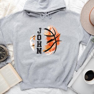 Personalized Basketball Hoodie: Custom Name, Varsity Style image 7