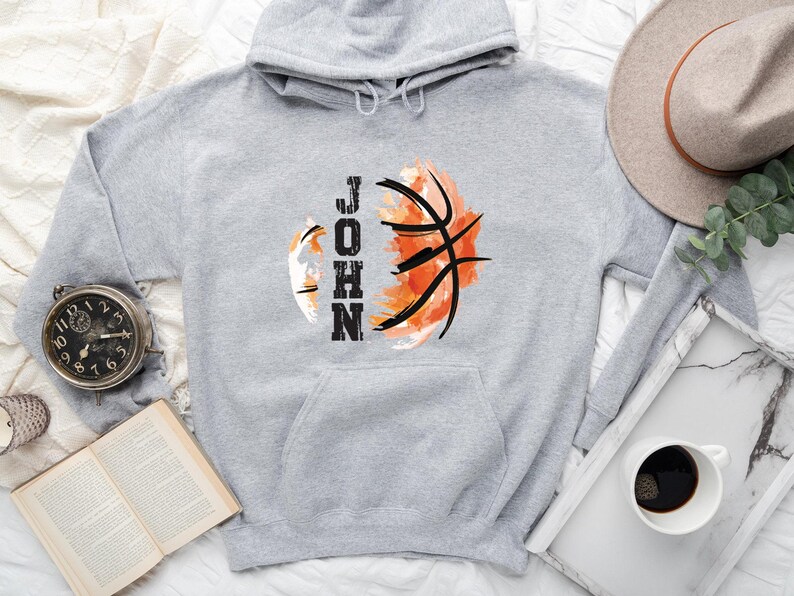 Personalized Basketball Hoodie: Custom Name, Varsity Style image 7