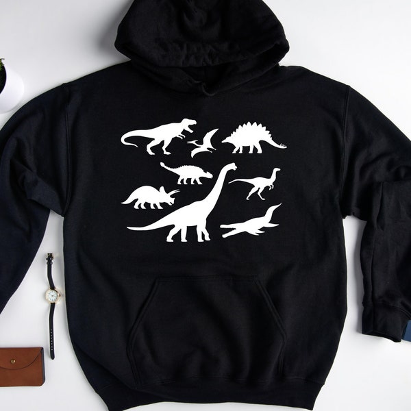 Brontosaurus Fade - Adult Dinosaur Hoodie