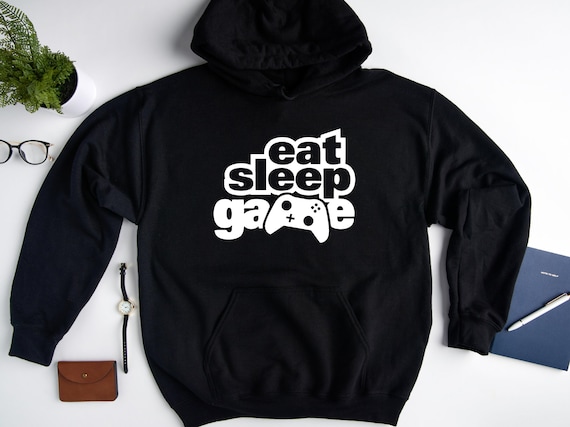 Comer sudadera con capucha para juegos para dormir sudadera | Etsy México