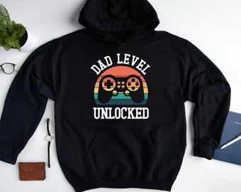 Dad Level Unlocked Sweatshirt, New Dad Hoodie, Father's Day Sweatshirt, Gamer Dad Sweatshirt, Funny Dad Hoodie, Father's Day Gift