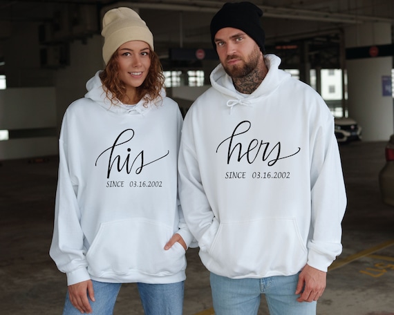 His Hers Hoodie, Matching Couple Hoodie, Couple Valentines Hoodie, His Hers  Sweater, Anniversary Gift, His Hoodie -  Israel