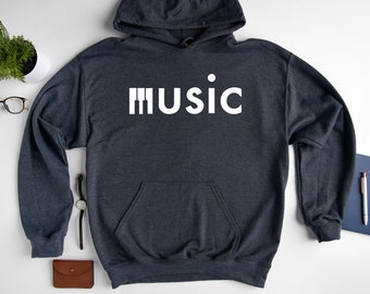 PF Music Lover Art Hoodie Sweater Music Gift Pullover Sweatshirt