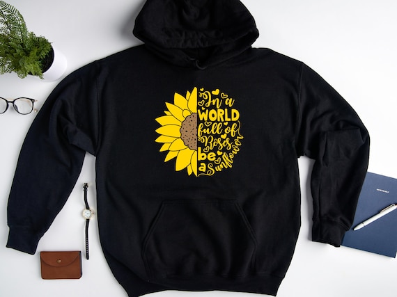 Womens sunflower hoodie hotsell