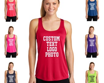 Racerback Tank Top: Personalized Gym Shirt - Quick-Dry Fabric