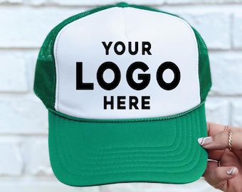 Custom Logo Trucker Hat - Breathable Mesh with Snapback Closure