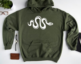 Snake Graphic Hoodie, Nature Lover Gift
