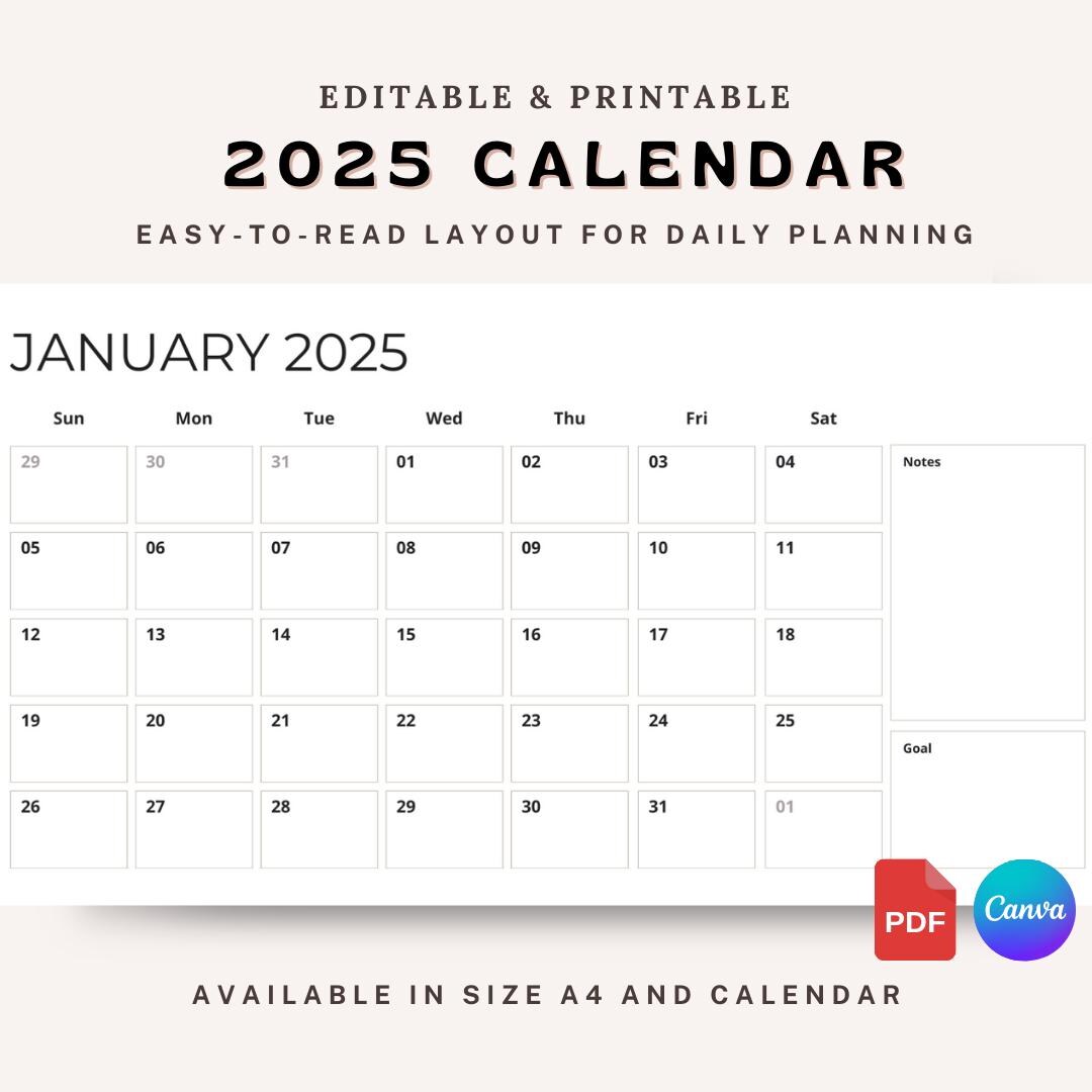 2025 Calendar PLR Calendar Simple Photo Calendar Wall Calendar 2025 2025-calendar-plr-calendar-simple-photo-calendar-wall-calendar-2025