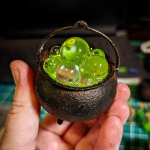 1:12 Miniature Witch's Bubbling Cauldron - Made to Order