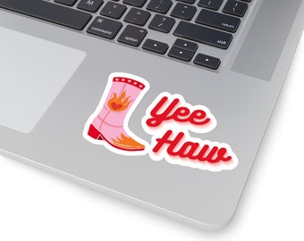 Yee Haw Boot Sticker