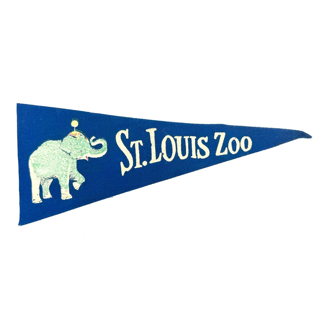 Vintage St. Louis Zoo 11 Souvenir Felt Mini Pennant - Etsy