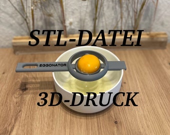 Egg Separator STL 3D Print File Moederdag, Bakken, Keuken, Taarten, Snoep, Cadeau,