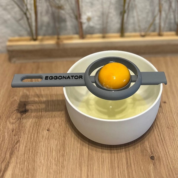 Eiertrenner "EGGONATOR" müheloses Eiertrennen ! Nachhaltig durch modernste 3D-Druck Technik, Eier, Küche , Wohnen , Haushalt ,