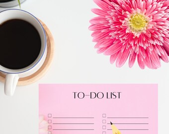 TO- DO- LIST ( Digital/ Fillable/ Pdf) Electronic Pdf