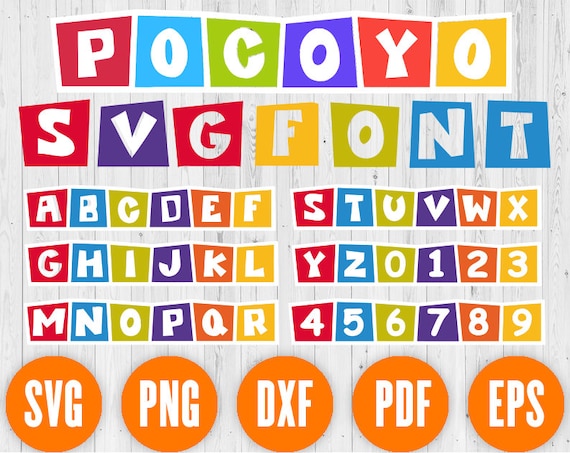 Pocoyo Font SVG pocoyo alphabet pocoyo letters pocoyo text | Etsy