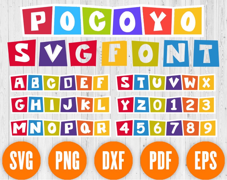 Pocoyo Font SVG Pocoyo Alphabet Pocoyo Letters Pocoyo Text | Etsy Canada