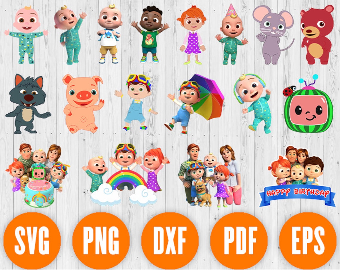 Cocomelon SVG Bundle cocomelon vector logotipo de cocomelon | Etsy