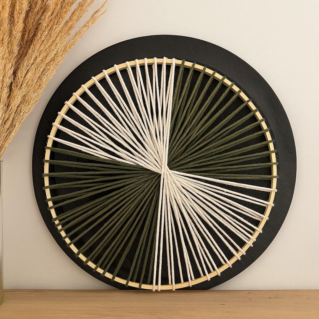 Handwoven Wall Hanging - Macrame Decorative Wheel - Boho Decor for ...