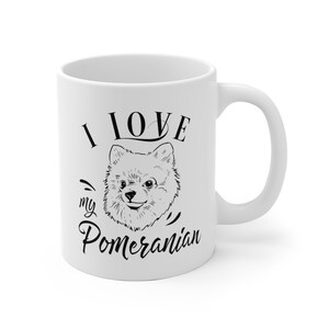 Pomeranian Dog Breed Mug by Dan Morris Personalize with Dog Name Pomeranian Dog Breed Mug by Dan Morris Personalize with Dog Name