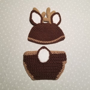 Photo prop Newborn Deer crochet costume
