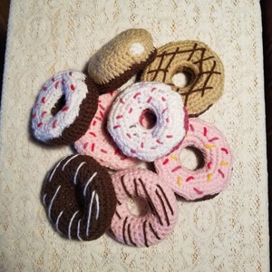 Made to order Donuts 2-piece Play Food Amigurumi Crochet