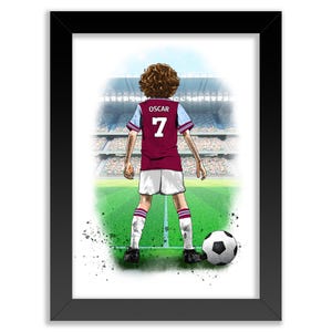 Personalised West Ham United Wall Art Print | Football Gifts for Boys | West Ham Poster | West Ham Gifts | West Ham Birthday