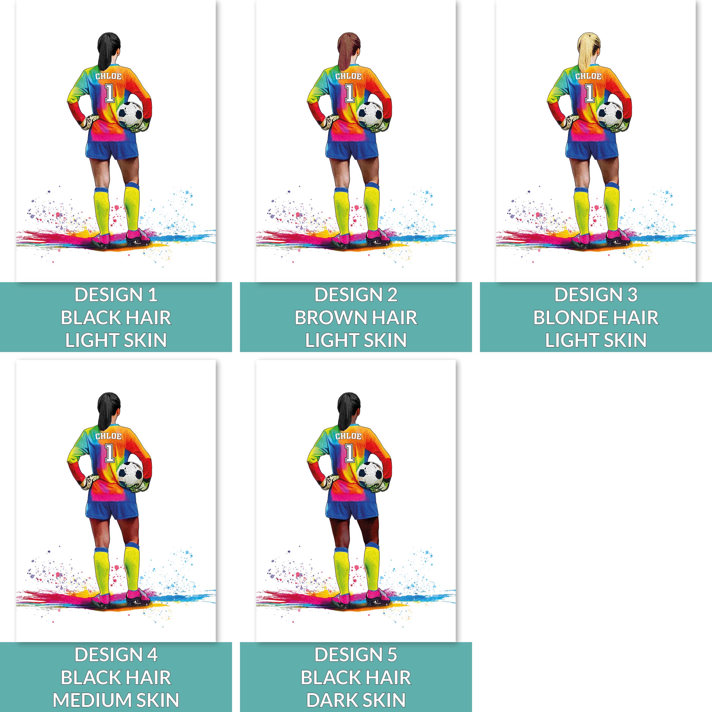 Personalised Girl Goalkeeper Gift | Football Gifts for Girls | Goalie Gift | Goalkeeper Gift | Soccer Gift | Football Birthday Gift