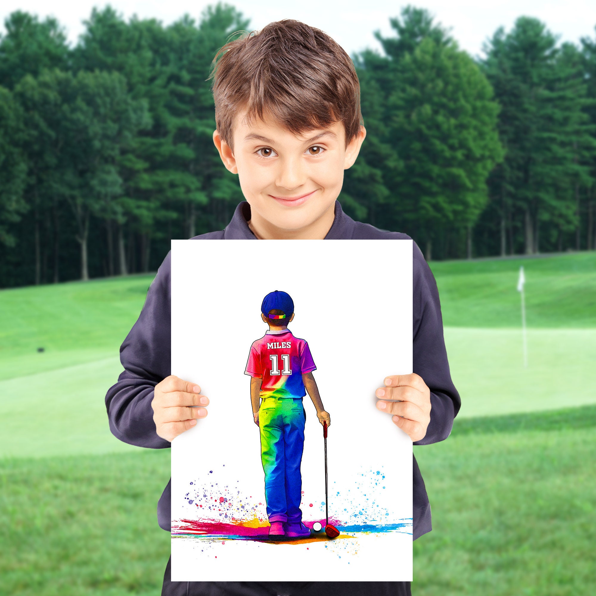 Personalised Golf Gifts | Golf Gifts for Boys | Golf Poster | Golf Gift | Golfing Gifts | Birthday Gift | Golf Lovers