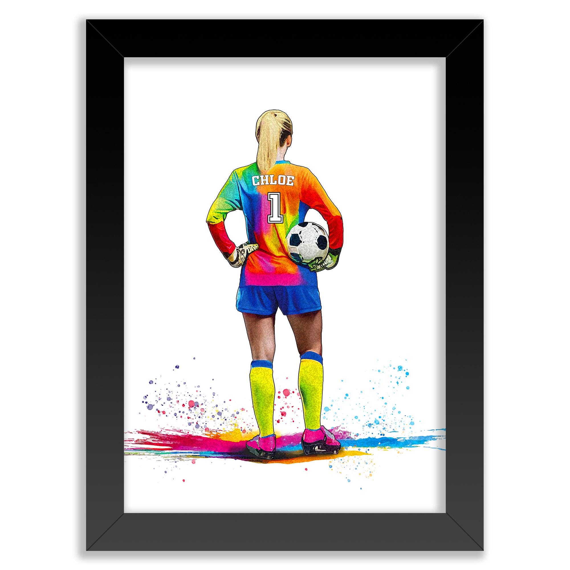 Personalised Girl Goalkeeper Gift | Football Gifts for Girls | Goalie Gift | Goalkeeper Gift | Soccer Gift | Football Birthday Gift