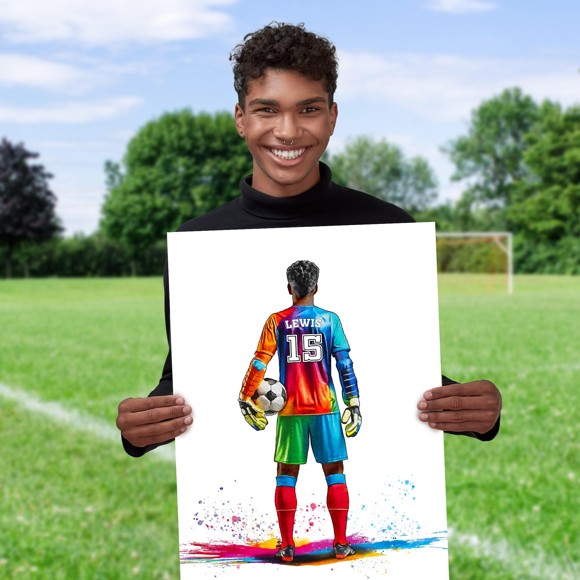 Personalised Goalkeeper Gift | Football Gifts for Boys | Goalie Gift | Goalkeeper Gift | Soccer Gift | Football Birthday Gift