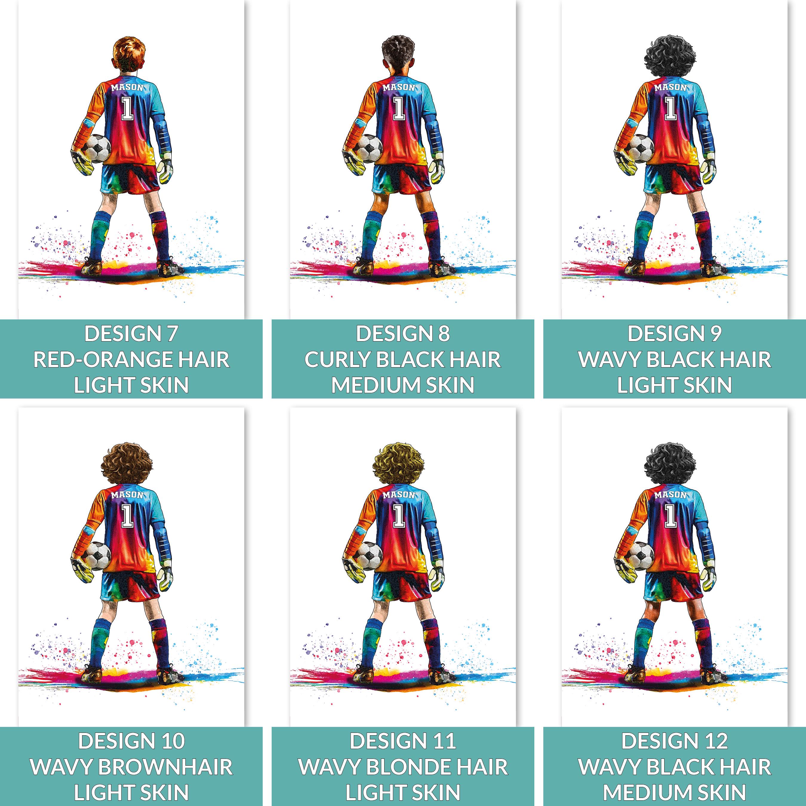 Personalised Goalkeeper Gift | Football Gifts for Boys | Goalie Print | Goalkeeper Gift | Soccer Gift | Football Birthday Gift