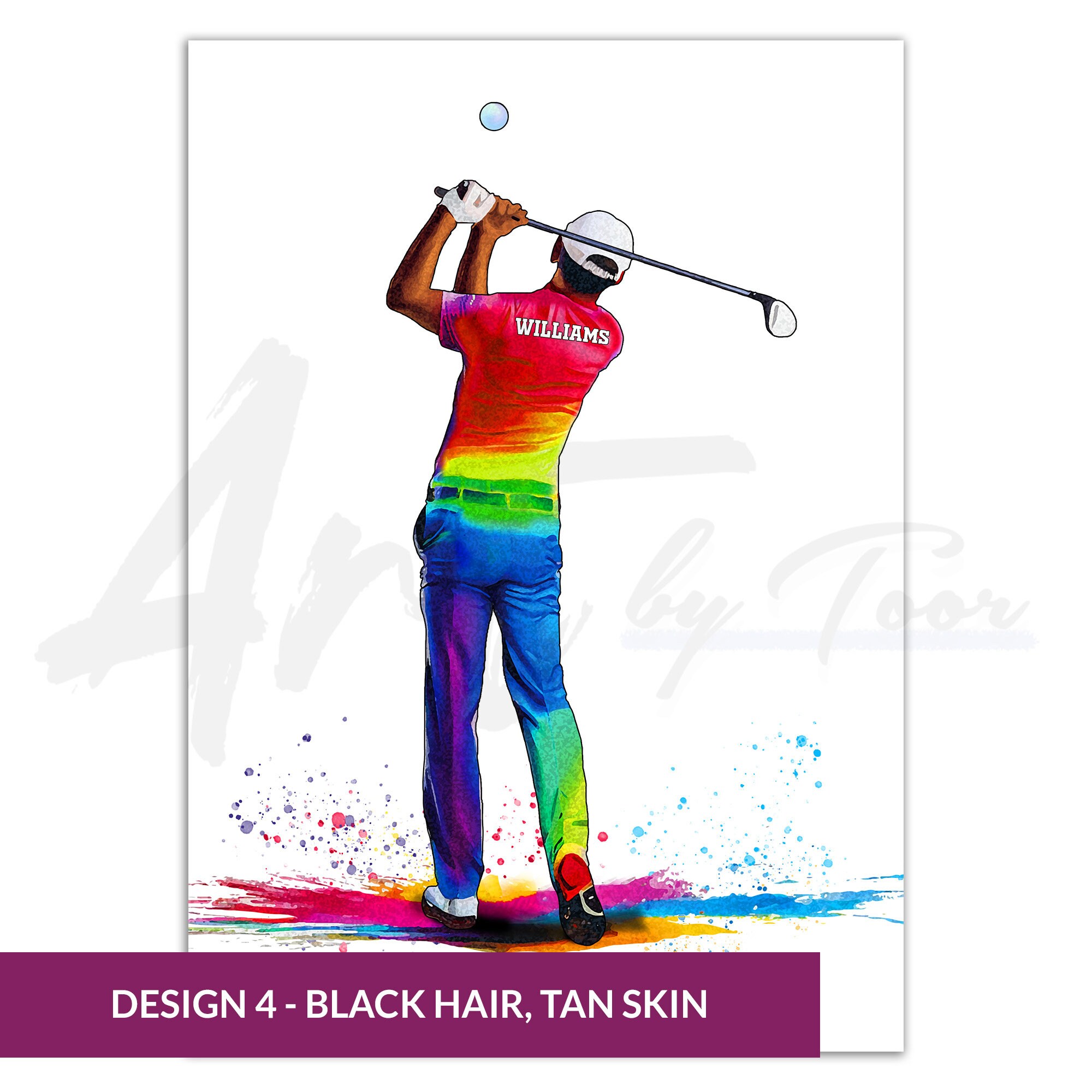 Personalised Golf Gifts for Men | Golf Gifts for Men | Golf Poster | Golf Gift | Father&#39;s Day Gift | Golf Gifts for Dad | Mens Golf