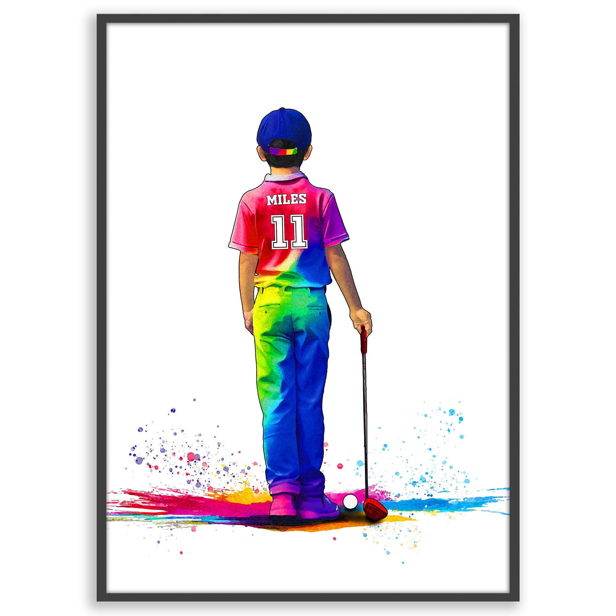 Personalised Golf Gifts | Golf Gifts for Boys | Golf Poster | Golf Gift | Golfing Gifts | Birthday Gift | Golf Lovers
