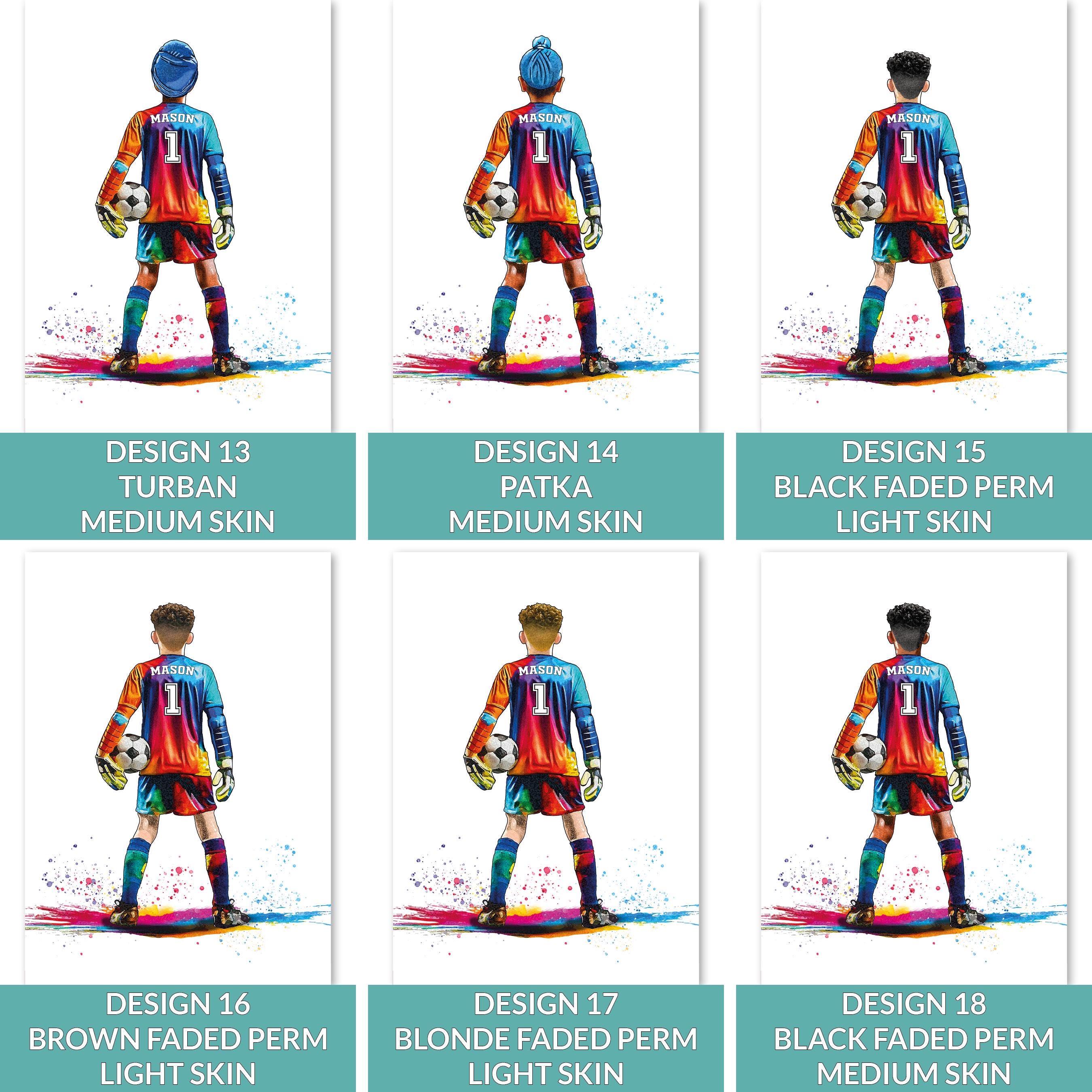 Personalised Goalkeeper Gift | Football Gifts for Boys | Goalie Print | Goalkeeper Gift | Soccer Gift | Football Birthday Gift