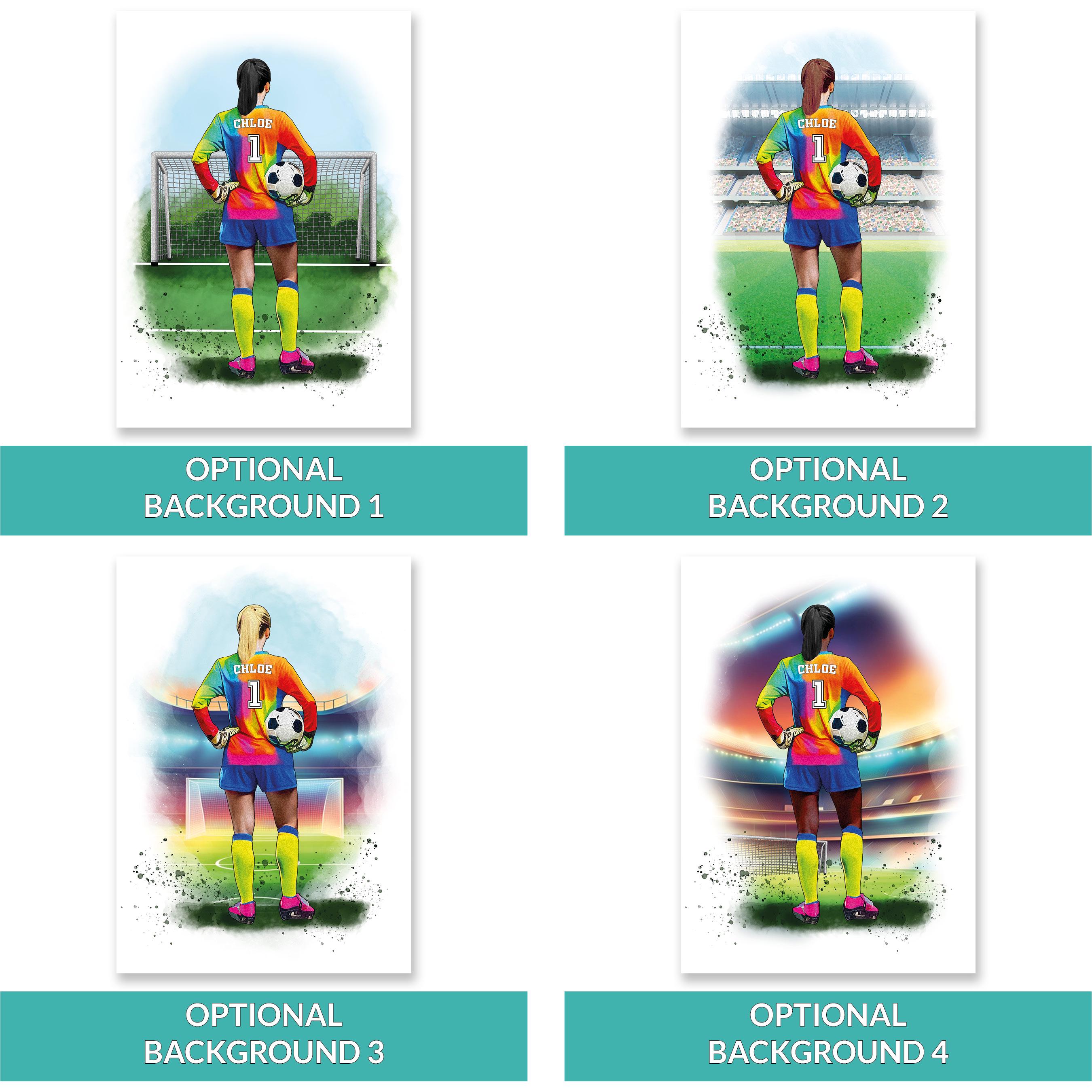 Personalised Girl Goalkeeper Gift | Football Gifts for Girls | Goalie Gift | Goalkeeper Gift | Soccer Gift | Football Birthday Gift