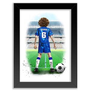 Personalised Chelsea Football Gifts for Boys | Football Gifts for Boys | Chelsea Poster | Chelsea FC Wall Art | Chelsea Birthday Gift
