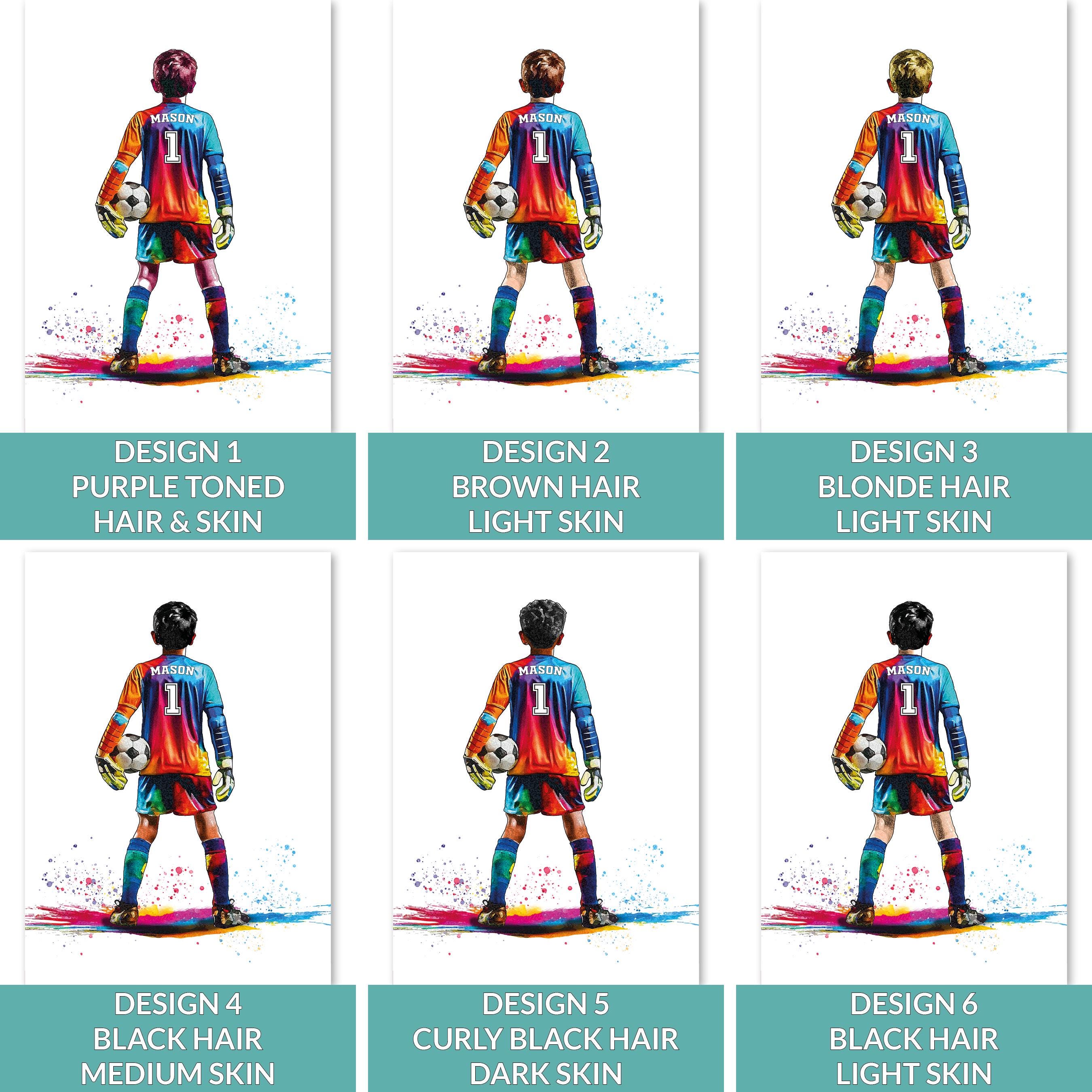 Personalised Goalkeeper Gift | Football Gifts for Boys | Goalie Print | Goalkeeper Gift | Soccer Gift | Football Birthday Gift
