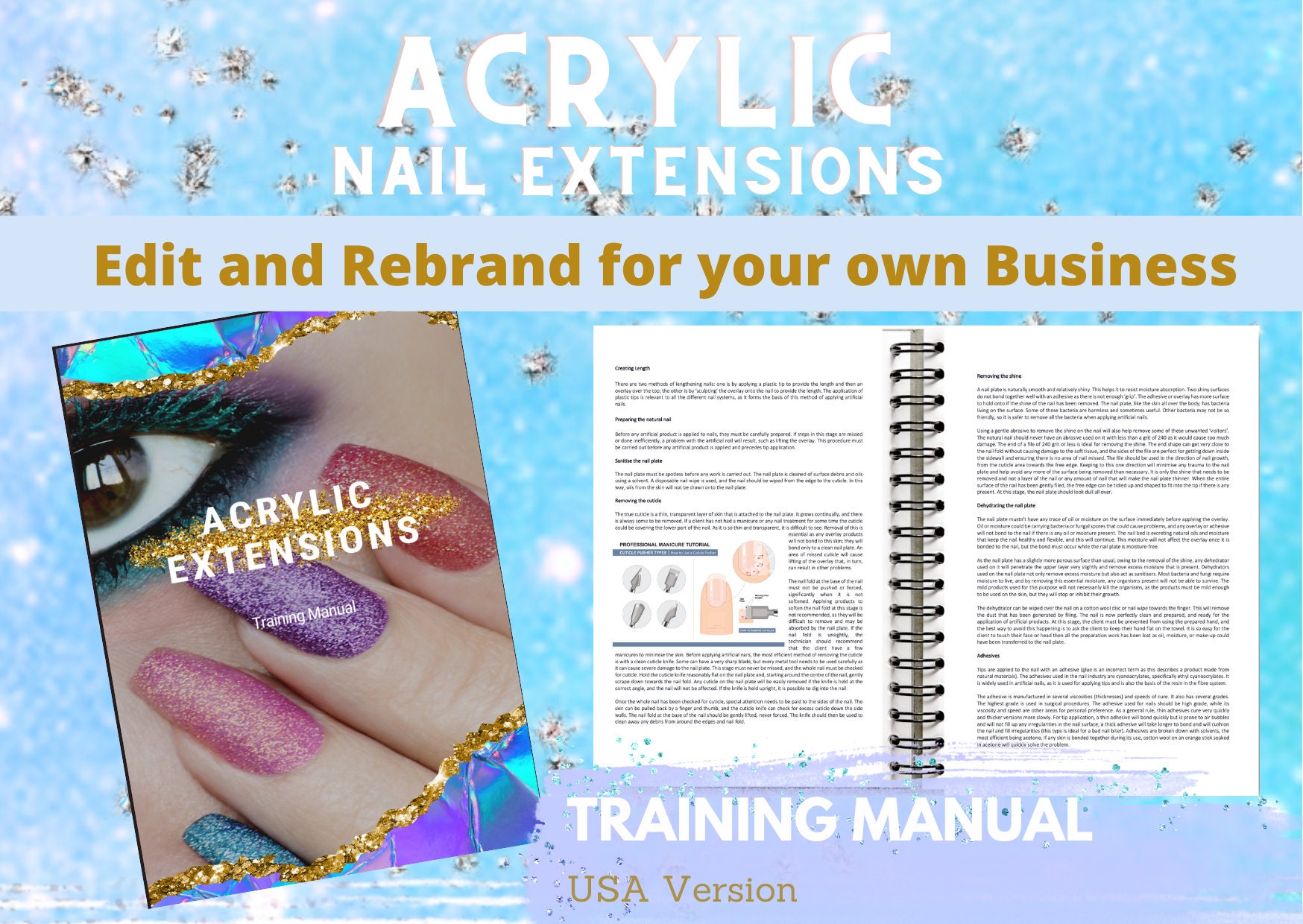 Acrylic Nail Extensions Editable Training Manual USA VERSION - Etsy Acrylic Nail Extensions Editable Training Manual USA VERSION - Etsy