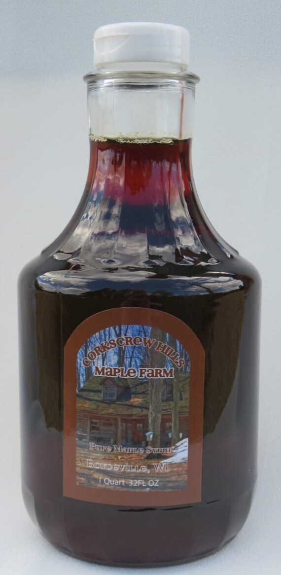 12 oz Maple Syrup Gingerbread Man Bottle Returning Item New Design