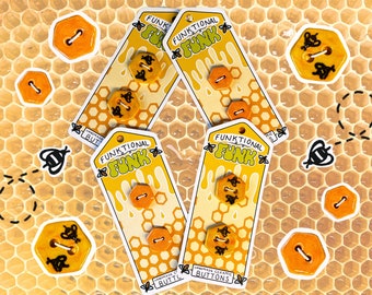 Sweet as Honey Buttons - Handmade Ceramic Button 2 Pack
