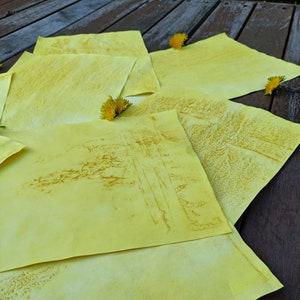 Turmeric Dyed Wrapping Paper - PoweredByPeople