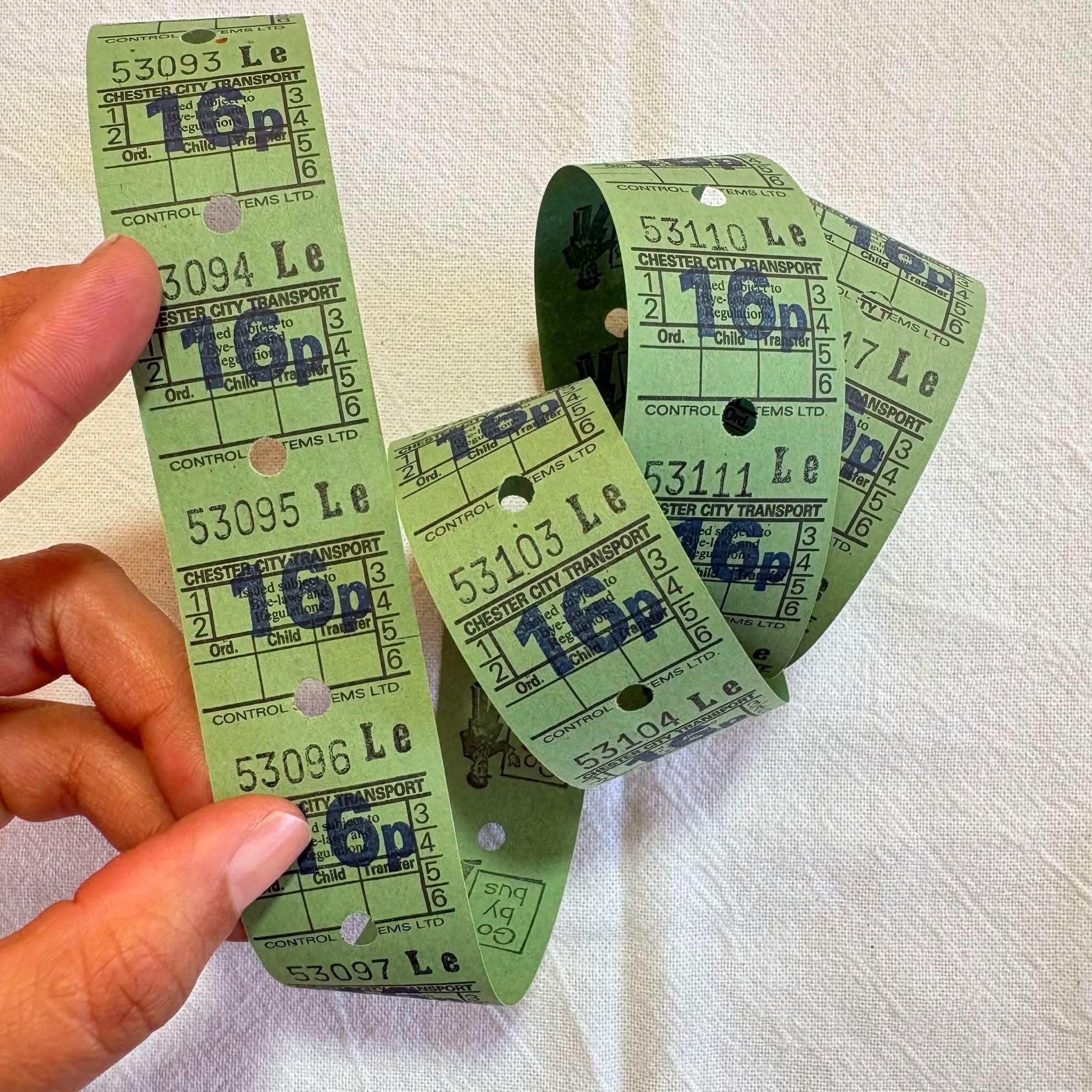 Vintage Bus Tickets - Etsy Singapore