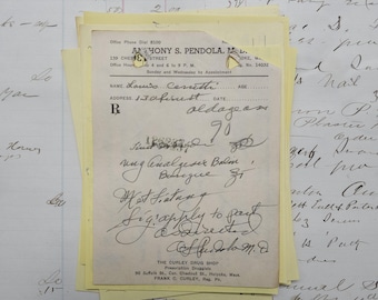 Ephemera de Receitas Vintage - Roteiros de Boticário para Diários de Inúteis (11 Folhas)