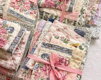 Vintage Cutter Quilt Sampler Bundle Slow Stitch Junk Journal Quilt Stück Mixed Media Art Craft